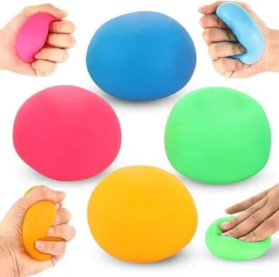 Produktbild von Stressball, Anti Stress Ball Knetball Slow Rising Quatsch Sensory Fidget Fun Toy, Massagebälle Handtrainer, Wurfball Spielzeug für Kinder und Erwachsene (4)