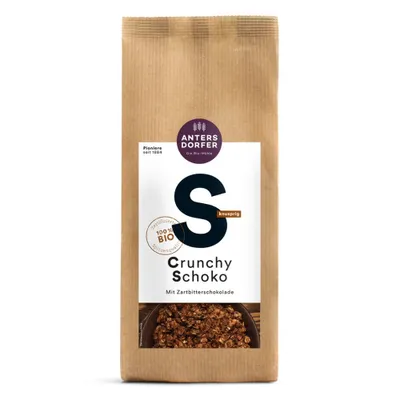 Produktbild von S - Crunchy Schoko mit Zartbitterschokolade 375g