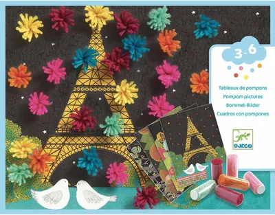 Immagine prodotto di Collage DJECO con nappe colorate