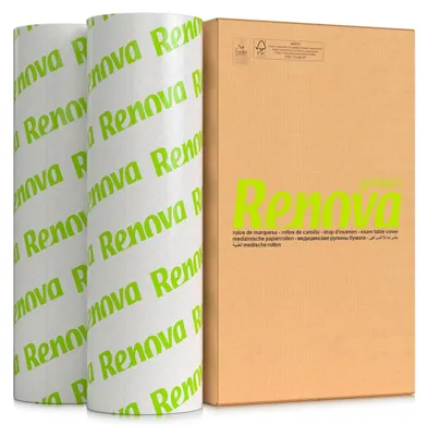 Wellenpapier 6 Rollen à 55 m, 500 mm Breite, 2-lagig, weiß