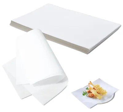 Produktbild von 500 Blatt weißes Backpapier, Brotpapier, Antihaftpapier, 20 x 30 cm, wasserfest, ölbeständig – ideal für die Zubereitung perfekter Hamburger auf dem Grill.