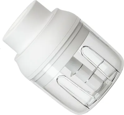 Obrázek produktu pro Elektrický česnekový sekáček USB nabíjecí kabel 3 čepele Masher Machine pro koření Masový doplněk White