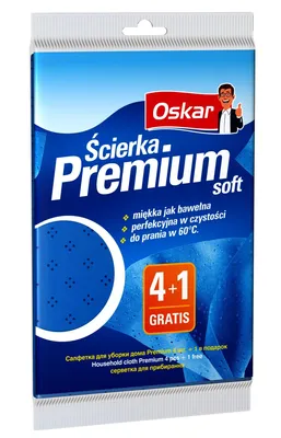Produktbild von Oskar Deluxe Premium Reinigungstücher, 5er Pack - Extra Weich & Hoch Saugfähig für Haushalt & Reinigung