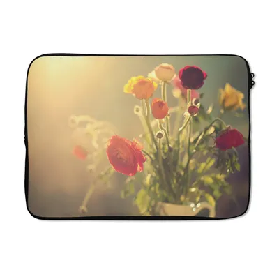 Produktbild von MuchoWow® Laptop Hülle 13 Zoll Blumenstrauß aus bunten Butterblumen Laptoptasche - Laptophülle - Sleeve - Rundumschutz