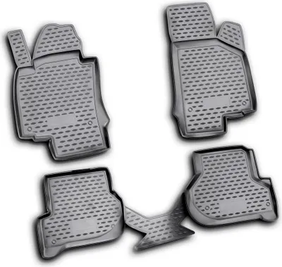 Produktbild von AD Tuning Gummi Fußmatten Set für Skoda Octavia 2 Typ 1Z, Bj. 3/2007-2013
