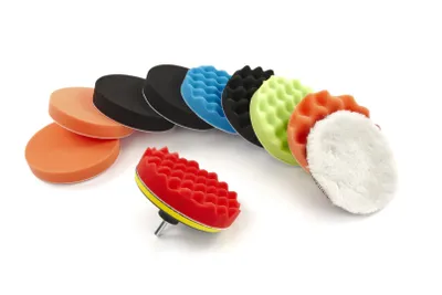 Immagine prodotto di Set di dischi di ricambio - Spugne HBM per lucidatrice 150 mm, 12 pz