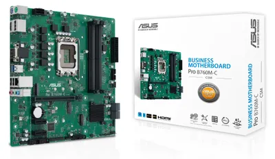 Immagine prodotto di ASUS PRO B760M-C-CSM - Intel - LGA 1700 - Intel® Celeron® - Intel® Core i3 - Intel® Core i5 - Intel® Core i7 - Intel® Core i9,... - LGA 1700 - DDR5-SDRAM - 128 GB (90MB1DX0-M0EAYC)