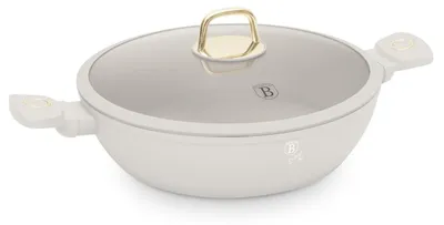 Zdjęcie produktu dla Płaski Garnek Tytanowy Z Pokrywą 30Cm Berlinger Haus Bh-8069 Sahara Lumarko!