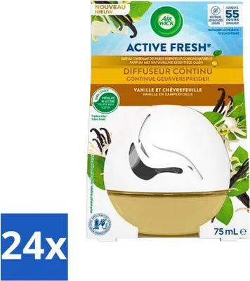 Produktbild von Air Wick Decosphere – Lufterfrischer – Vanille & Geißblatt – 75 ml - Vorteilspack - 24 Stücke