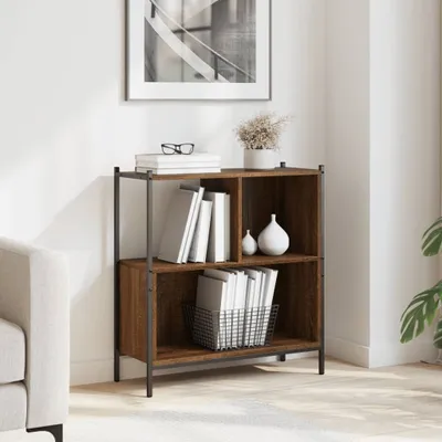 Productafbeelding van Maison Exclusive - Boekenkast, bruin, eikenlook, 72x28x77,5 cm, houtvezel