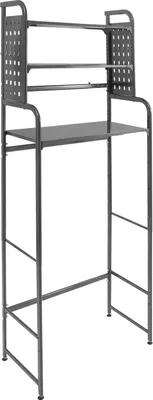 Immagine prodotto di Scaffale regolabile per lavanderia, design salvaspazio, struttura resistente, GRIGIO