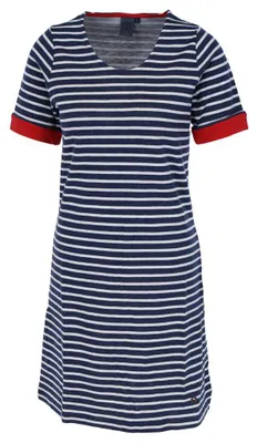 Produktbild von ELKLINE MAKEMYDAY Ringel Damen Sweatkleid, Größe:38, Farbe:Darkblue - White