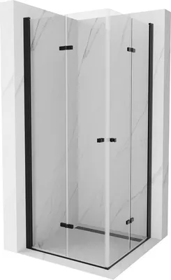 Obrázok produktu pre Mexen Lima Duo sprchová kabína, skladacie dvere 80 x 80 cm, transparentnéné, čierna - 856-080-080-70-00-02