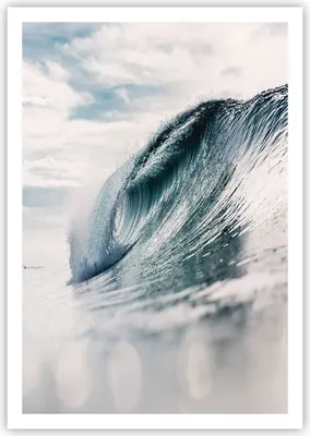 Produktbild von Poster - Poster ohne Rahmen - Welle Meer Ozean - 70x100 cm - Wand Bild - Wanddeko - Wandbilder - Kunstposter - Wandposter - Bilder - Kunstdruck - Wanddekoration - Wandbild - P2XPA70x100-4516