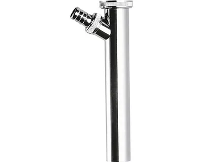 Obrázek produktu pro Odtoková trubka s odbočkou pro odpad 1"1/4 chrom