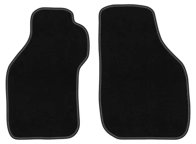 Obrázok produktu pre Predné velúrové koberce pre: Mitsubishi Eclipse III 1999-2006 (kupé) – 2 ks, čierne, na mieru – Wielganizator BASIC