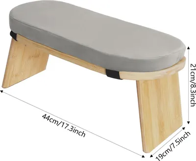 Immagine prodotto di Panca da meditazione - Panca per ginocchia JJ9WSM-000100 - Pieghevole - Ergonomica - Per la posizione in ginocchio - Portatile - Facile da montare - Per la casa