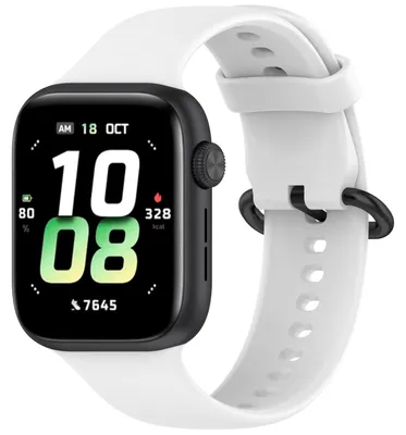 Produktbild von Für Honor Watch 5 Solid Color Design Verschluss Soft Silikon Ersatz Armband Weiß