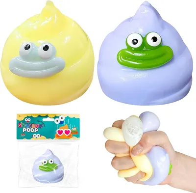Image de Lot de 2 balles anti-stress à presser Squishy Sensoriel Pour enfants
