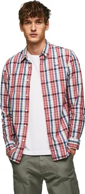 Produktbild von Pepe Jeans Loick Langarmhemd Mehrfarbig M Herren Mehrfarbig M