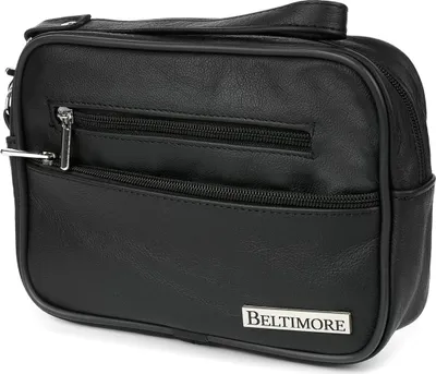 Produktbild von Herren Lederhandtasche für Dokumente, Premium Kosmetiktasche, Beltimore