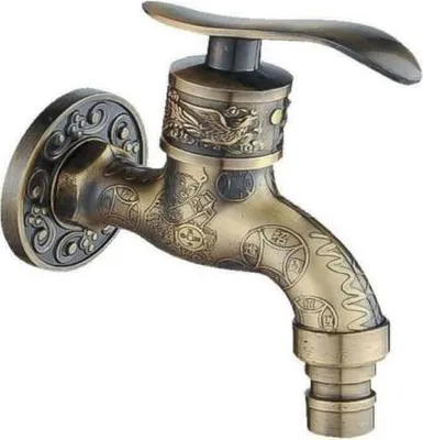 Produktbild von Bronze Wasserhahn Auslaufhahn Auslauf Messing Nostalgie Antik Hahn Regentonne