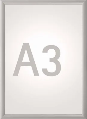 Produktbild von MAUL Klapprahmen MAULstandard Hochformat A3 Aluminium 32.5 x 45 x 1.1 cm silber