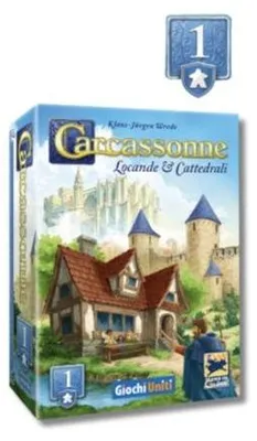 Imagen del producto de Carcassonne: Espansione 1 - Locande & Cattedrali (Nuova Edizione) (Edición italiana) – Juego de mesa – Giochi Uniti – 2-6 jugadores – 7+