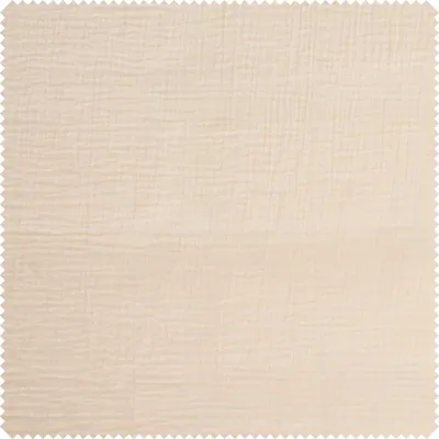 Produktbild von Musselin Baumwoll-Stoff "Uni", 130 cm breit, Meterware Leinen-Beige