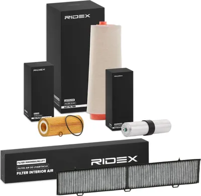 Produktbild von RIDEX Filterset Inspektionspaket Filtersatz für BMW 3 Touring (E91) 3 Limousine (E90) 3 Cabrio (E93)