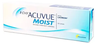 Produktbild von 1-DAY ACUVUE MOIST - 30 daily lenses - Sph: -2.25, BC: 8.5, D: 14.2