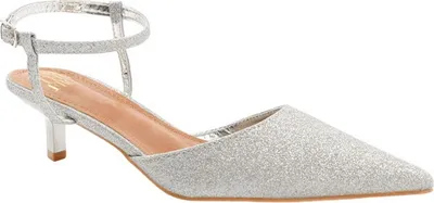 Produktbild von Where´s That From - Damen Sandalen "Malta", Glitzer, Kunstleder WM473 (41 EU) (Silber)