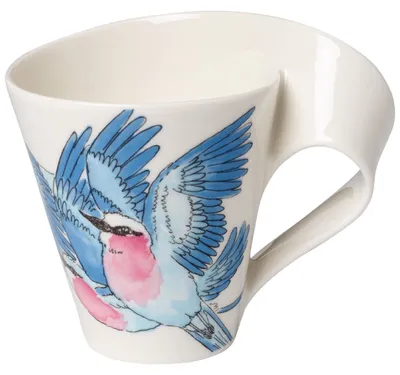 Produktbild von Villeroy & Boch NewWave Caffè Lilac Breasted Roller Becher mit Henkel (Geschenkkarton)