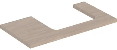 Produktbild von Geberit ONE Waschtischplatte, Ausschnitt rechts, 90x3x47 cm, 505.323.00.5