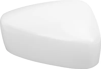 Productafbeelding van Spiegelschild, ongeschilderd, wit, hoogwaardige deurspiegelbescherming voor Mazda 3 Axela, modeljaren 2014 tot 2016, rechts