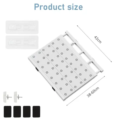 Produktbild von Omgoods – Verstellbare Einlegeböden für Schränke und Küchen mit platzsparendem Design
