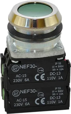 Obrázok produktu pre Tlačidlo NEF30-K2X2Y zelené W0-NEF30-K 2X2Y Z