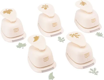 Produktbild von Vaessen Creative Motivstanzer 5er Set Blätter & Zweige 2,5 cm