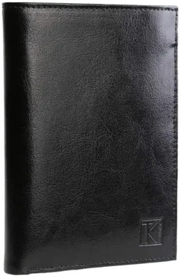 Produktbild von Elegante schwarze Lederbrieftasche 15x11cm