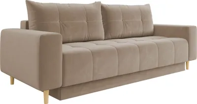 Produktbild von MIRJAN24 Schlafsofa Santi, Wohzimmer Sofa mit Bettkasten und Schlaffunktion, 3-Sitzer (Farbe: Bluvel 28)