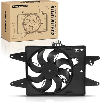 Immagine prodotto di Frankberg 1x radiatore motore monoventola con telaio ventola radiatore Fiat Doblo MPV 1.6L 2001-2005