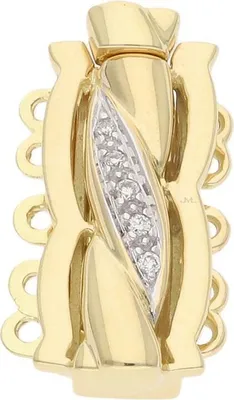 Produktbild von JuwelmaLux Perlenschließe 585/000 (14 Karat) Gold mit Brillant JL30-09-4195