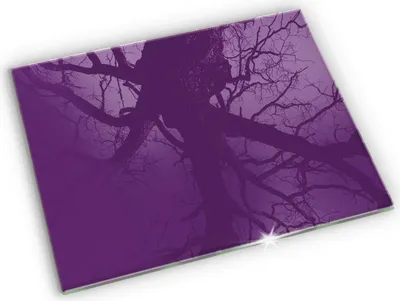 Produktbild von Glas Grabkerzen Untersetzer Motiv Gummifüße - 52x40 cm - Violette Farbe