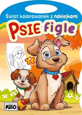 Productafbeelding van Świat kolorowanek z naklejkami. Psie figle