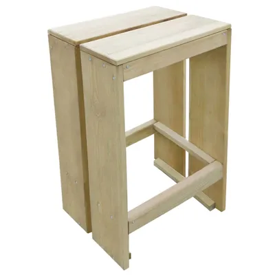 Immagine prodotto di Sgabelli da Bar da Esterno 2 pz in Legno di Pino Impregnato