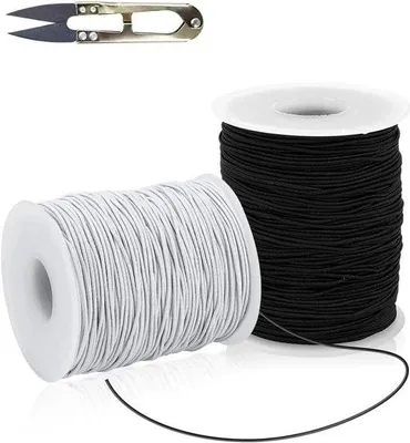 Image de Cordon élastique 1 mm x 100 m, élastique, bijoux à faire soi-même, bracelets, colliers