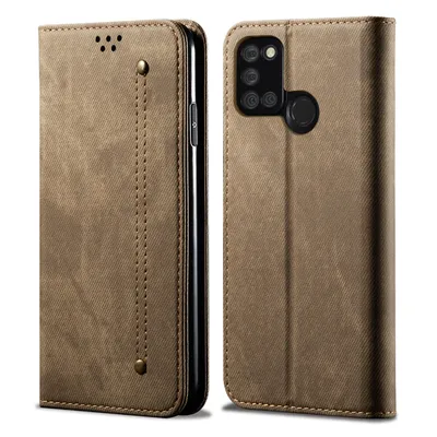 Obrázek produktu pro OPPO Realme 7i Pouzdro, Kožené Peněženkové Pouzdro s Magnetickým Uzavíráním a Pouzdro s Funkcí Stojánku pro OPPO Realme 7i Khaki
