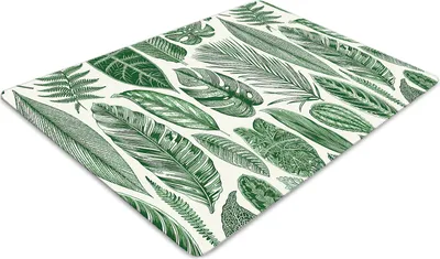 Produktbild von Stuhlunterlage Bürostuhlunterlage 120 cm x 90 cm Bodenmatte Bürostuhlunterlage - Palmenblätter