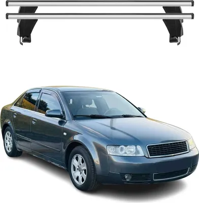 Image de Menabo Barres de toit transversales pour Audi A4 B6 B7 2001-2008 Alu Gris 2x