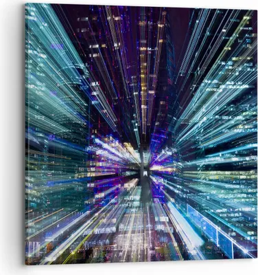 Produktbild von Bild auf Leinwand - Leinwandbild - Abstraktion modern - 70x70cm - Wand Bild - Wanddeko - Wandbilder - Leinwanddruck - Bilder - Kunstdruck - Wanddekoration - Leinwand bilder - Wandkunst - AC70x70-4044
